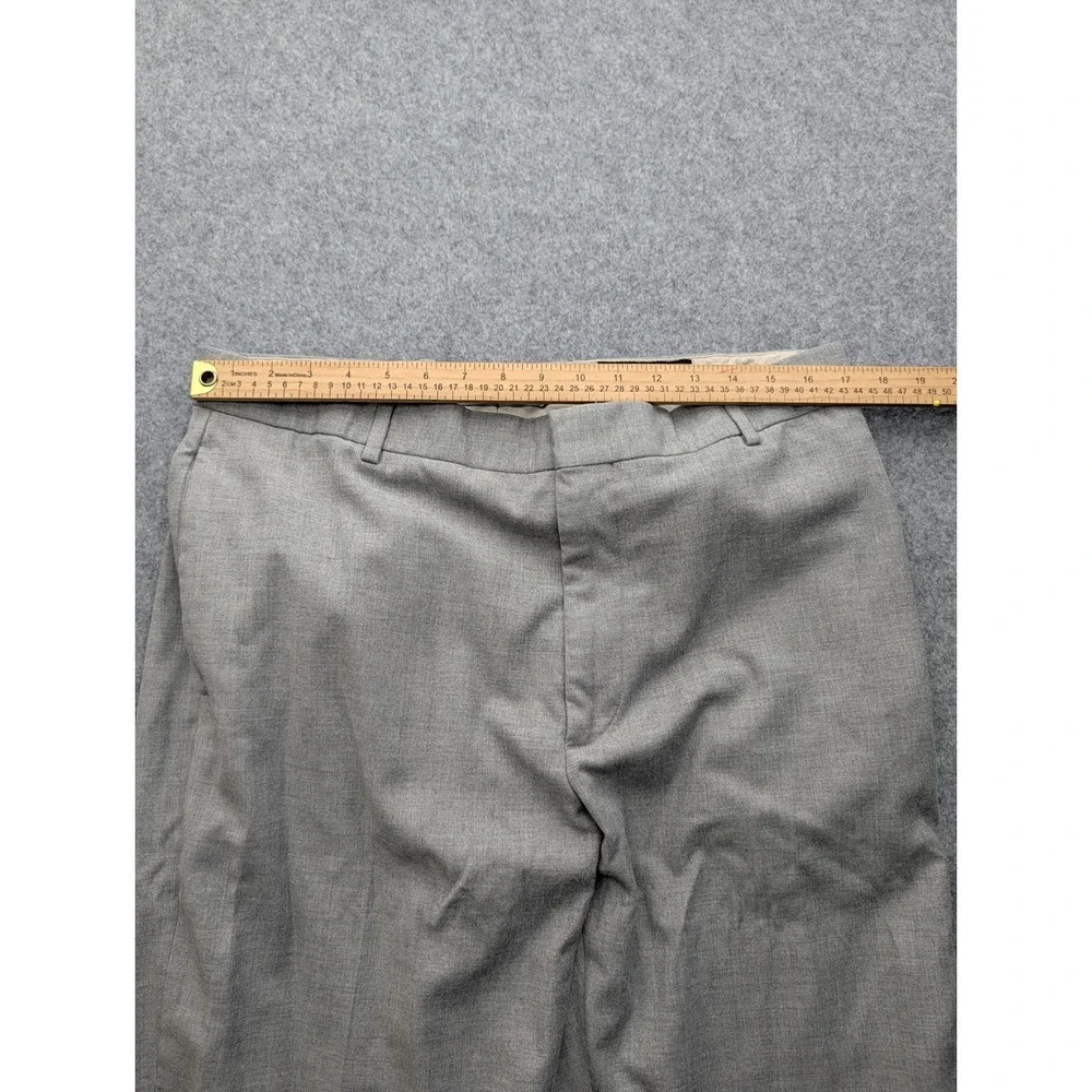 Banana Republic Grey Dress Pants Trousers Men's 36x34 Flat Front Classic...